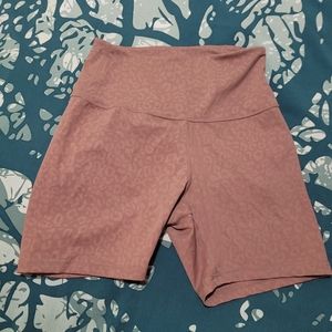 Popflex Leopard Print Workout Shorts